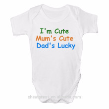 Lovely Heat Transfer Baby Short Sleeve Body Suit